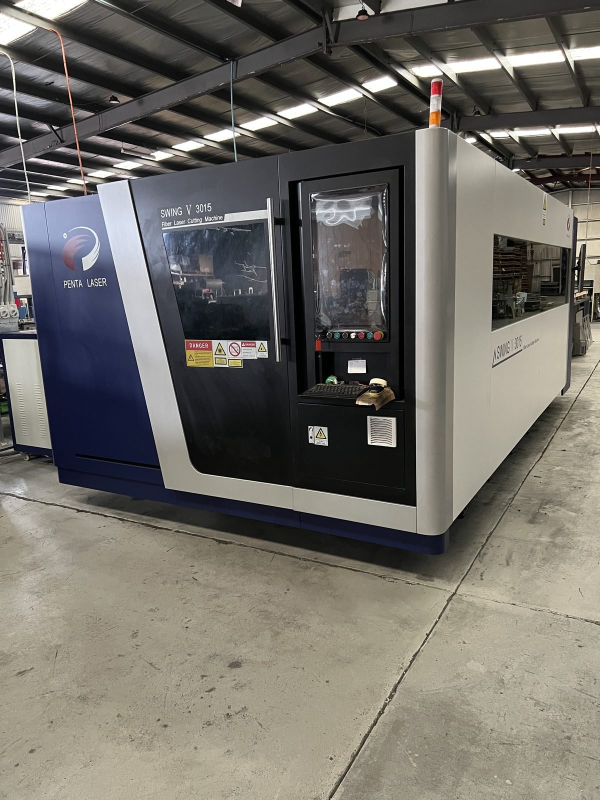 Penta SWING V 3015 Fibre Laser Cutting Machine on the workshop floor