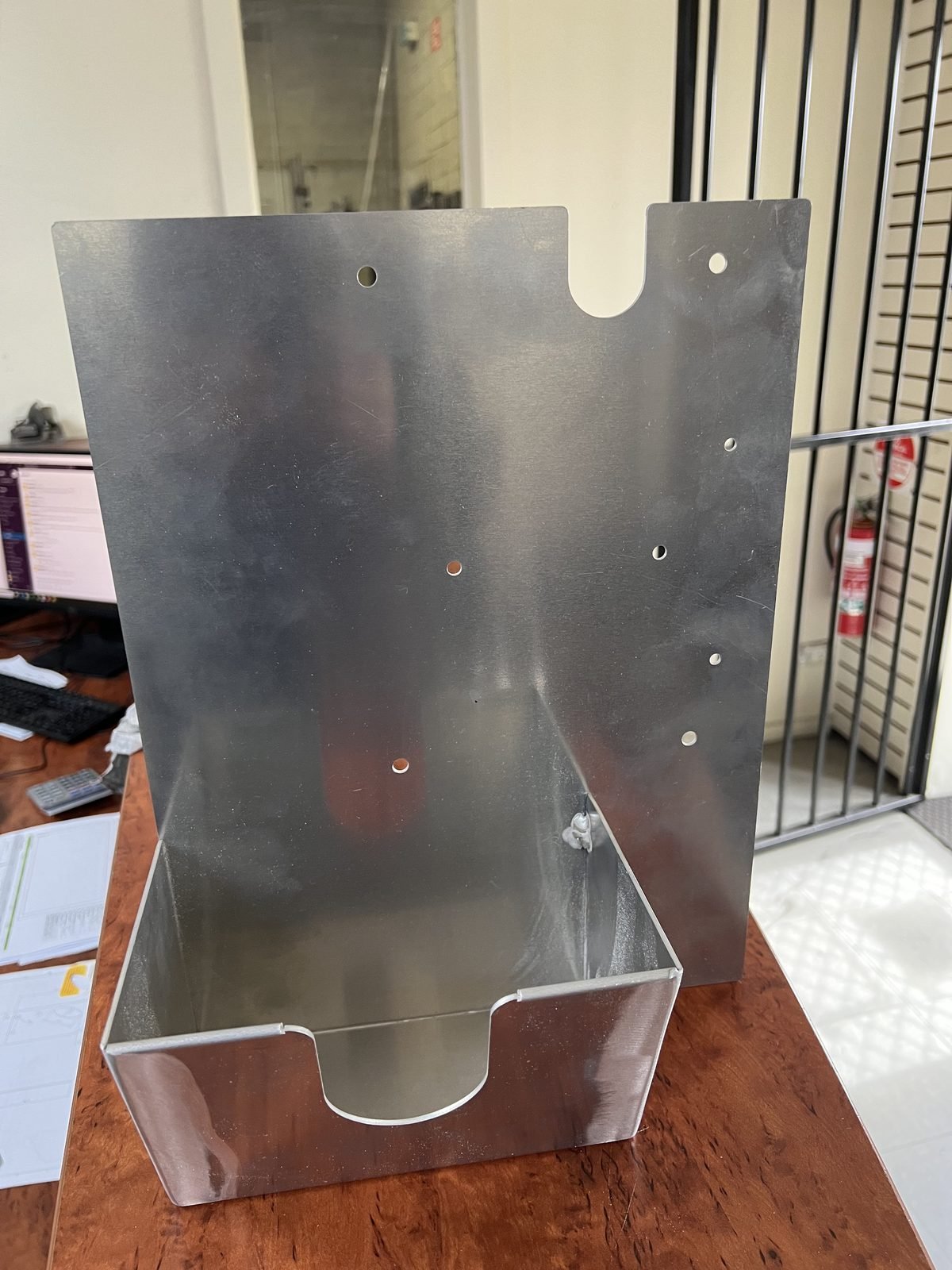 Aluminium folded and welded chassis